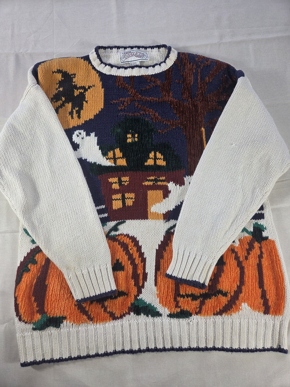 Vintage Nuggets Halloween Haunted House Sweater M - Picture 4 of 9